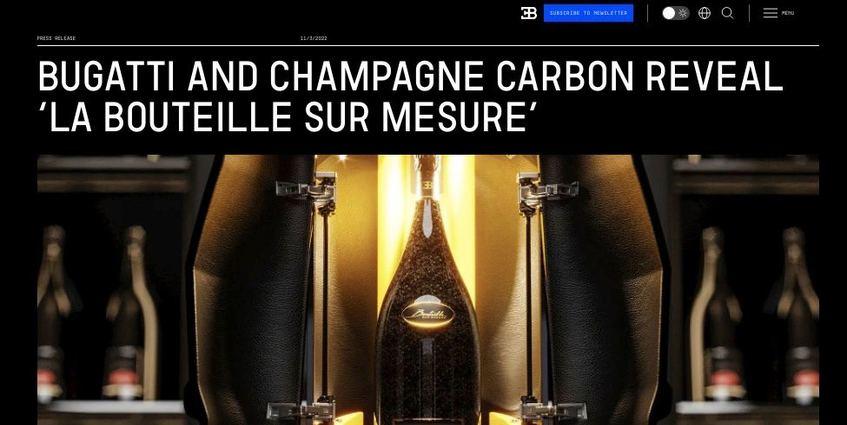 Marketing tools for a luxury brand Carbon Champagne - Image - 10