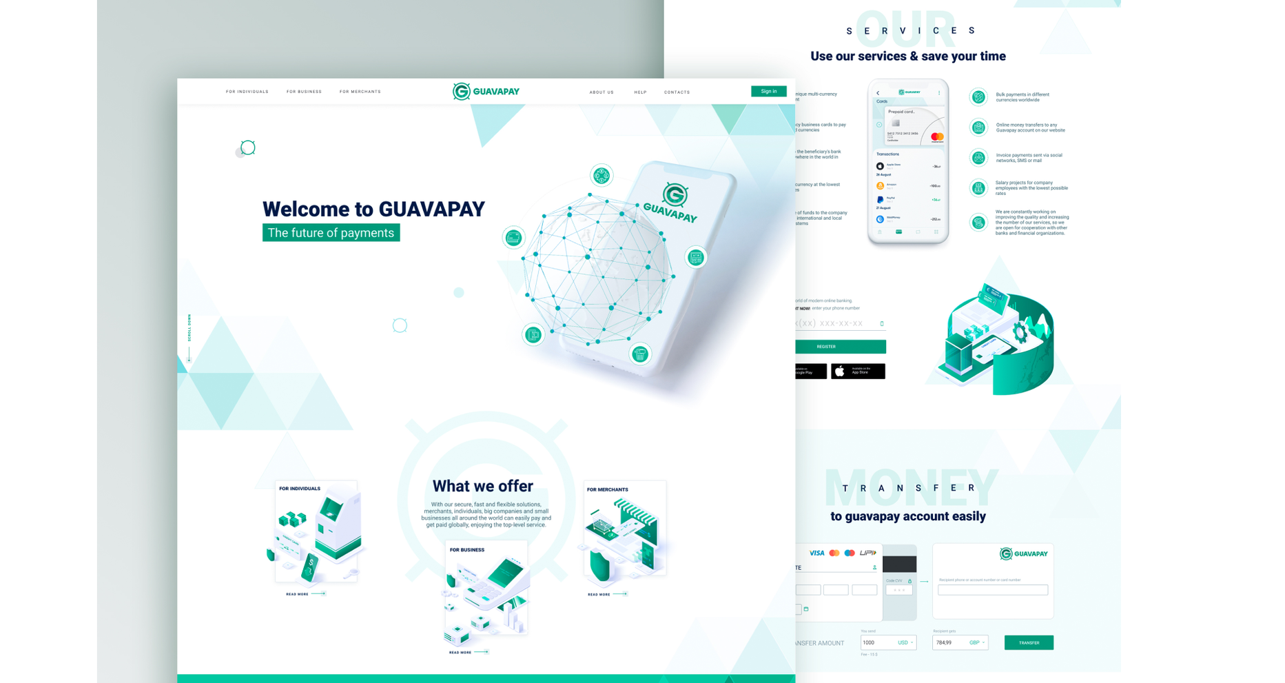 Case: development of a logo, corporate identity, video and website for GuavaPay — Rubarb - Image - 8