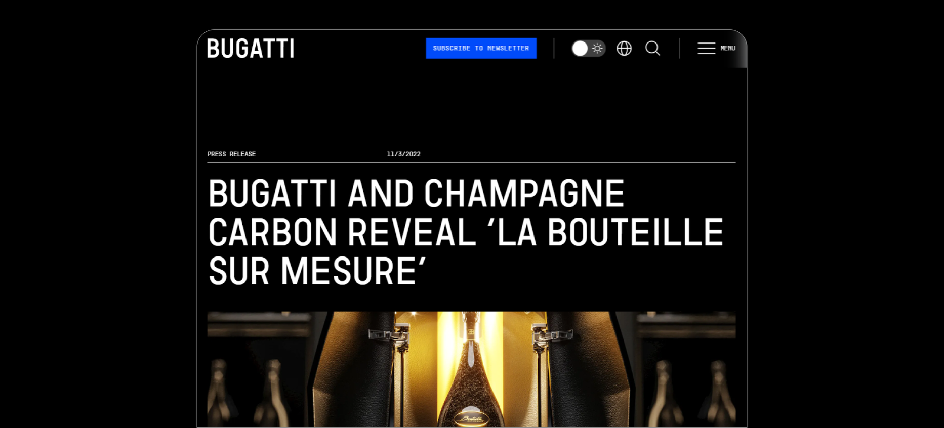 3D Animation Video for Collaboration of Carbon Champagne and Bugatti Luxury Brands  — Rubarb - Image - 5